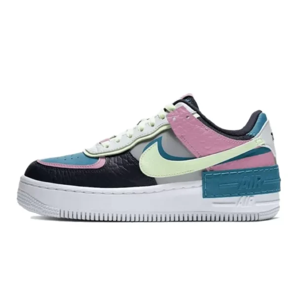 Nike Air Force 1 Shadow Barely Volt Oracle Aqua סניקרס