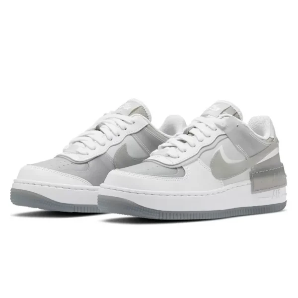 Nike Air Force 1 Shadow SE White Particle Grey סניקרס