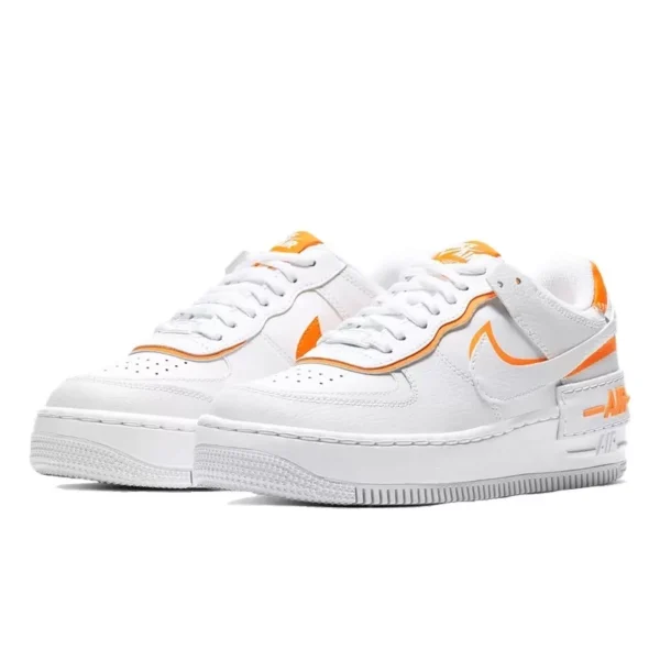 Nike Air Force 1 Shadow Total White Orange סניקרס
