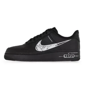 Nike Air Force 1 Sketch Black סניקרס