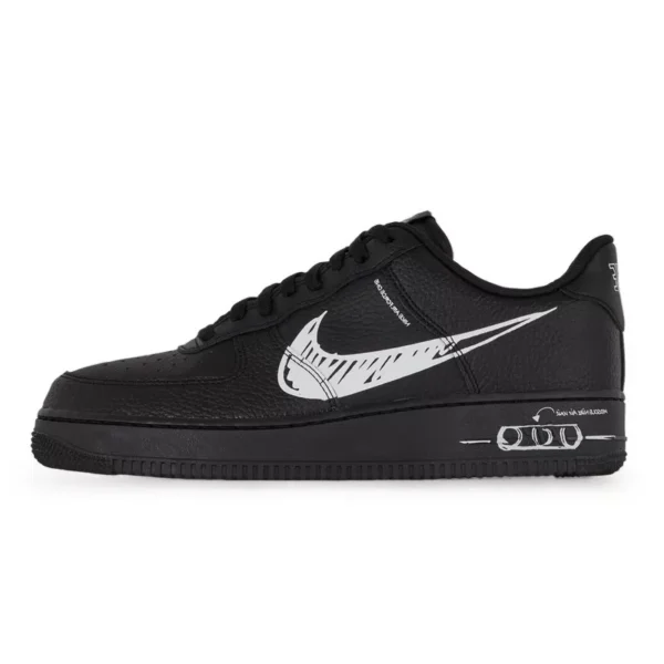 Nike Air Force 1 Sketch Black סניקרס