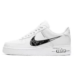 Nike Air Force 1 Sketch White Black סניקרס
