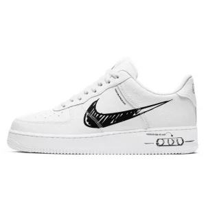 Nike Air Force 1 Sketch White Black סניקרס