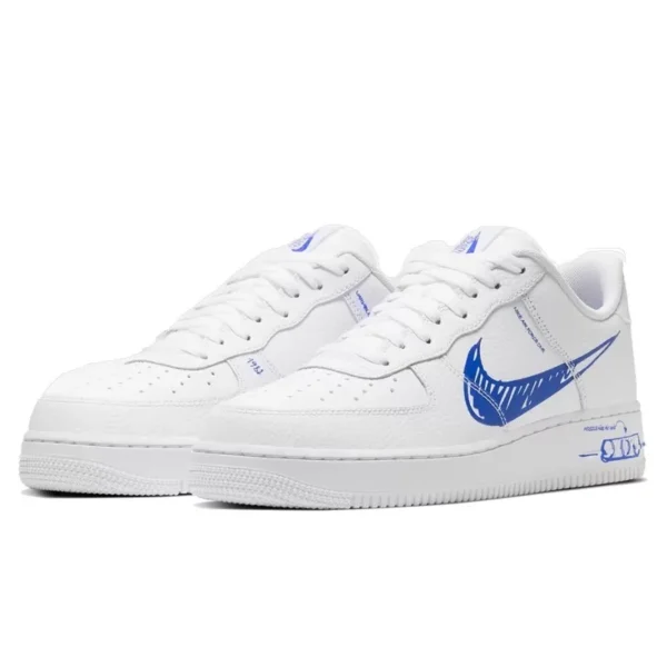 Nike Air Force 1 Sketch White Royal סניקרס