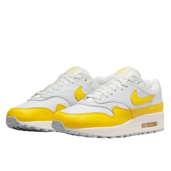 Nike Air Max 1 White Bright Yellow נעלי