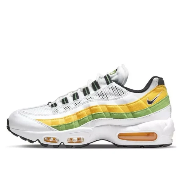 Nike Air Max 95 Essential White Green Apple Tour Yellow נעלי