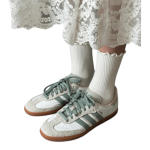 Adidas Samba OG White Silver Green נעלי