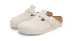 Birkenstock Boston Antique White Suede כפכפים