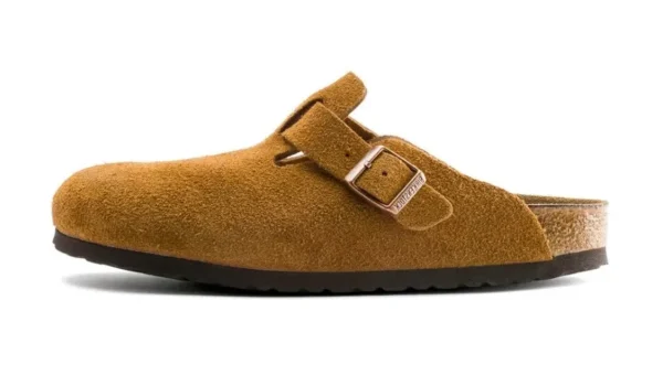 Birkenstock Boston Soft Footbed Suede Mink כפכפים