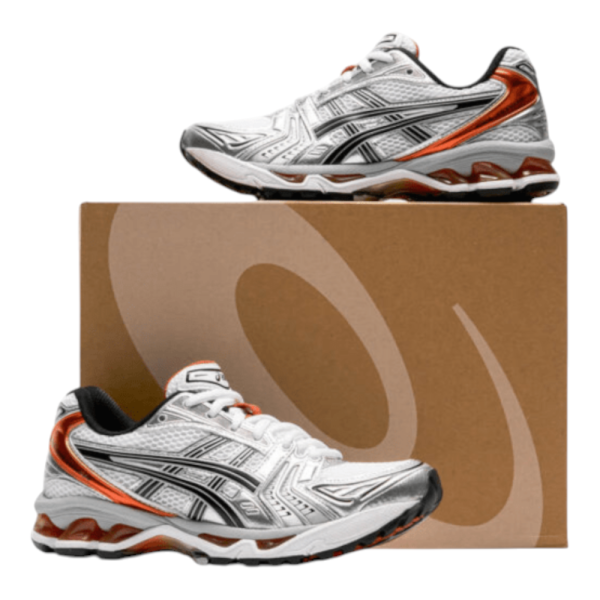 Asics Gel Kayano 14 Silver Piquant Orange נעליים