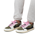 Nike x Travis Scott Air Jordan 1 Retro Low OG SP 'Reverse Olive / Medium Olive' נעלי ספורט לגברים