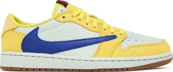 Nike x Travis Scott Women's Air Jordan 1 Retro Low OG SP 'Canary' נעלי ספורט