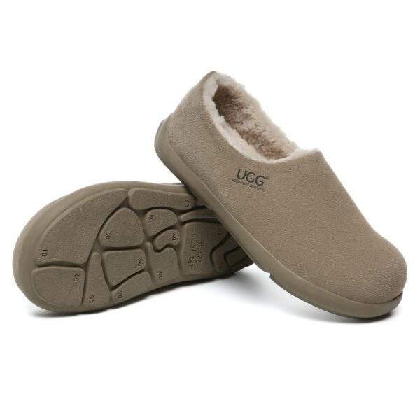 UGG Men’s Ankle Clog UGG Slippers Khaki נעלי בית לגברים