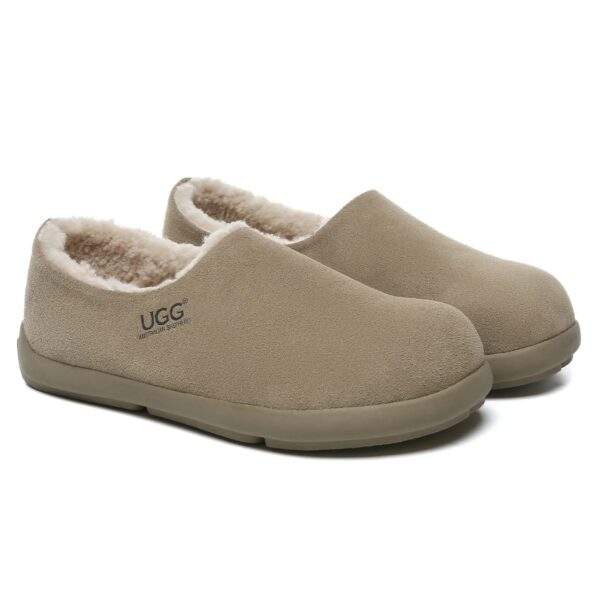 UGG Men’s Ankle Clog UGG Slippers Khaki נעלי בית לגברים