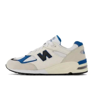 New Balance 990 v2 Made In USA White Blue סניקרס
