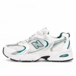 New Balance MR 530 White Silver Metallic Green נעלי