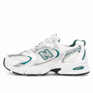 New Balance MR 530 White Silver Metallic Green נעלי