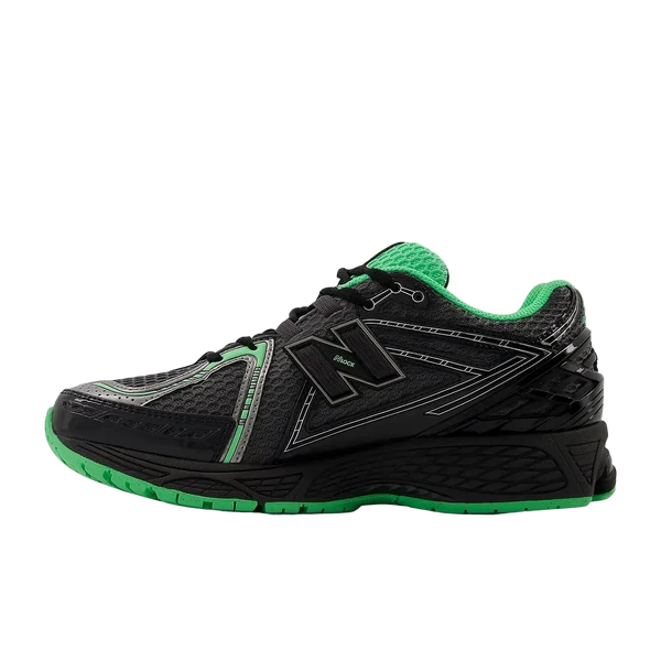 New Balance 1906 Dark Silver Metallic with Lime Leaf and Castlerock נעלי סניקרס