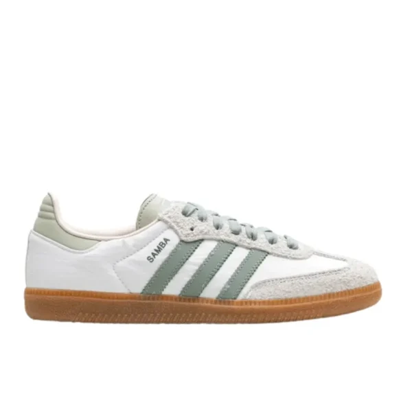Adidas Samba OG White Silver Green נעלי